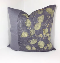 Load image into Gallery viewer, Tangled Eucalyptus - Linen cushion cover.  18 inch square.
