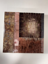 Load image into Gallery viewer, Botanical contact print - 8 inch square sumac variations with resin finish

