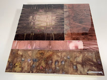 Load image into Gallery viewer, Botanical contact print - 8 inch square sumac variations with resin finish
