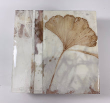 Load image into Gallery viewer, Ghost ginkgo leaf - 4 inch square. Right hand ginkgo
